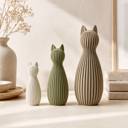 Katzenfiguren als Wohnraumdeko