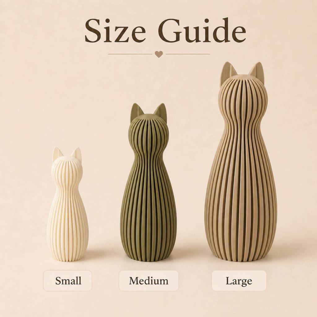 Größenübersicht der Katzenfiguren