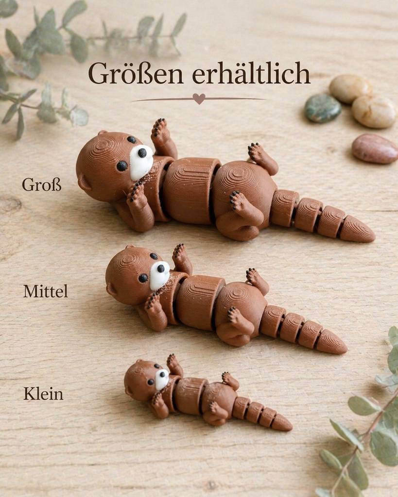 Otter Größen klein mittel groß