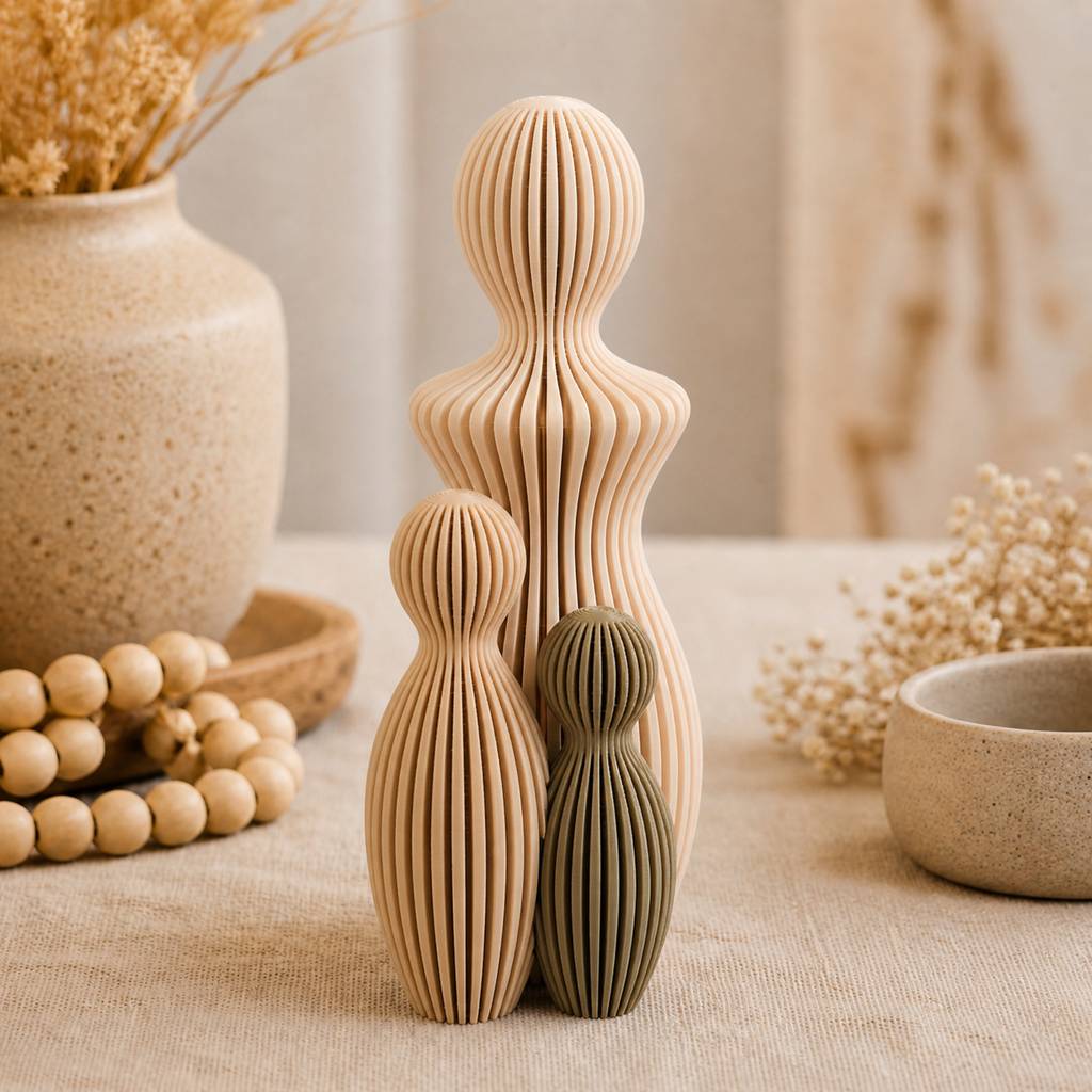 Mutter-Kind-Figuren Set als Wohnraumdekoration